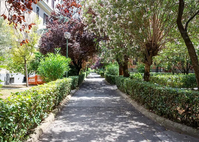 Daire Elegante Con Giardino, Vicino Al Centro Di E Stadio Olimpico Roma
